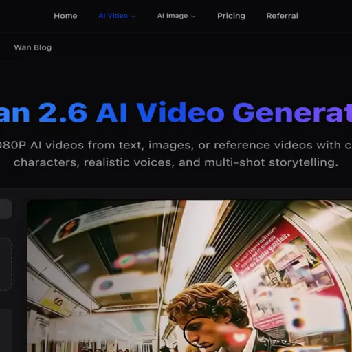 Wan 2.6 AI Video Generator