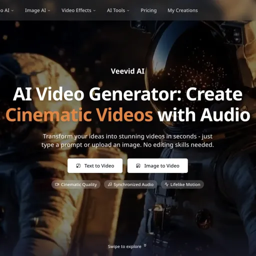 Veevid - AI Video Generator with Sound
